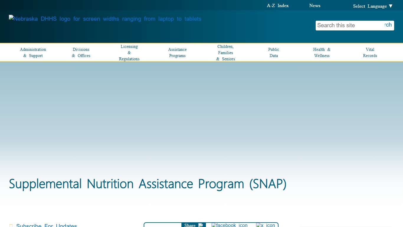 Supplemental Nutrition Assistance Program (SNAP)